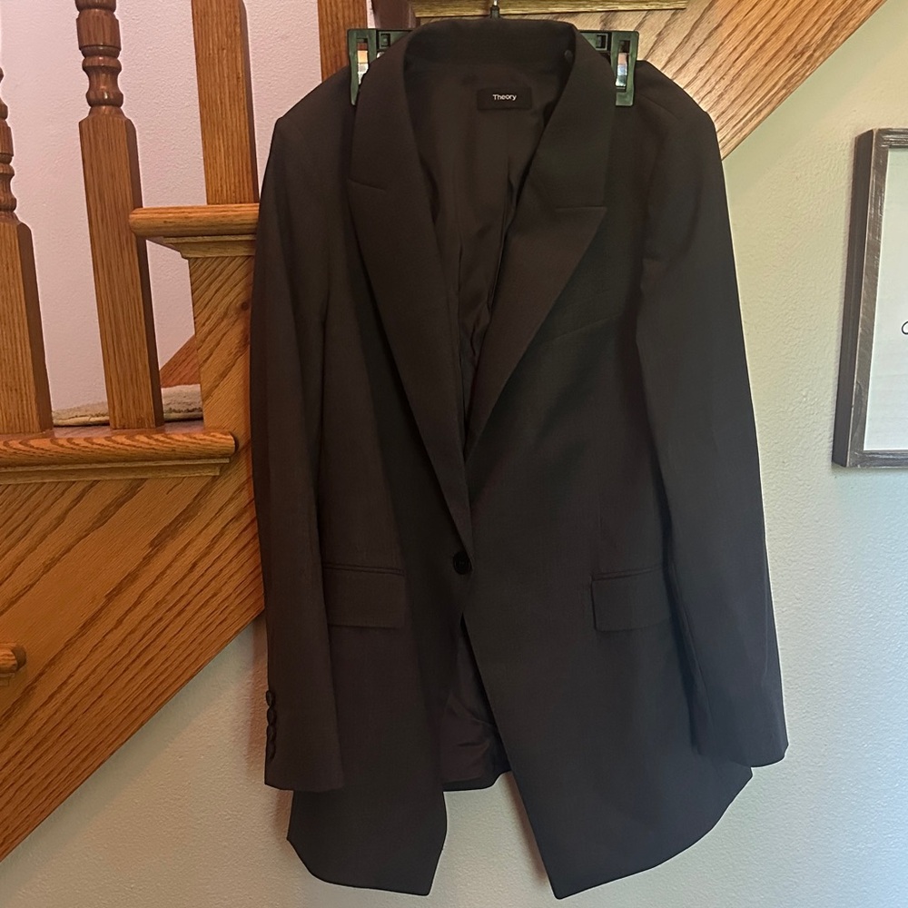 Theory Charcoal Women's oversized Blazer